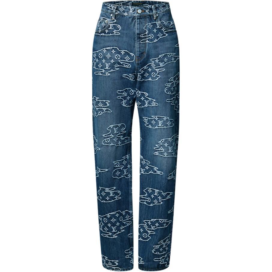 Джинсовые монограммные штаны для скейтбординга LOUIS VUITTON, синий
Джинсовые монограммные штаны для скейтбординга LOUIS VUITTON, синий