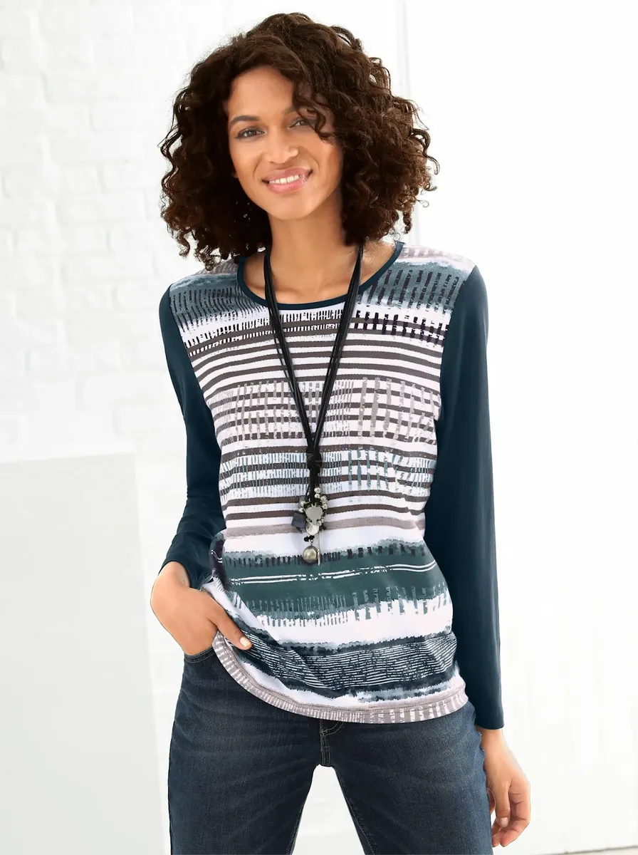 Рубашка с длинным рукавом в стиле кэжуал "Shirt" Casual Looks, цвет Tanne-Gestreift
Рубашка с длинным рукавом в стиле кэжуал "Shirt" Casual Looks, цвет Tanne-Gestreift