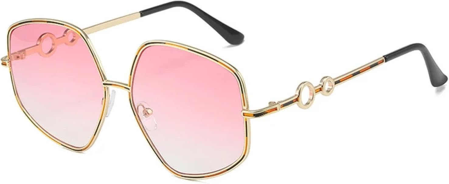 Ретро солнцезащитные очки для женщин и мужчин, модные многоугольные солнцезащитные очки для путешествий, уличной фотографии, защита от УФ-излучения UV400 TKKTLLT, Gold Gradient Pink
Ретро солнцезащитные очки для женщин и мужчин, модные многоугольные солнцезащитные очки для путешествий, уличной фотографии, защита от УФ-излучения UV400 TKKTLLT, Gold Gradient Pink