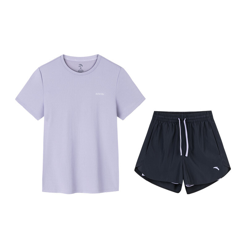 ANTA Женский повседневный комплект, Фиолетовый дым + базовый черный
ANTA Женский повседневный комплект, Фиолетовый дым + базовый черный