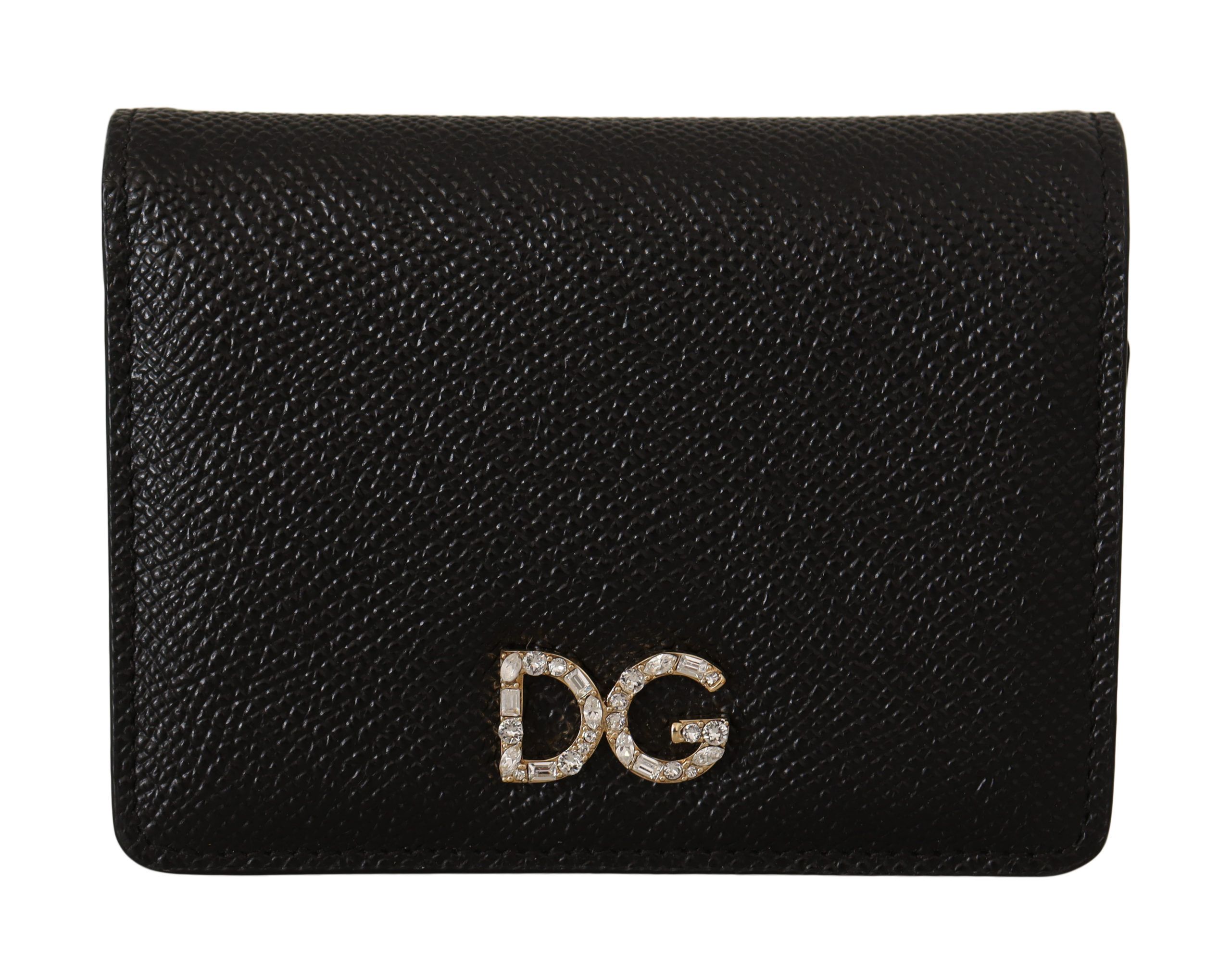 Элегантный континентальный кожаный кошелек двойного сложения Dolce & Gabbana, черный
Элегантный континентальный кожаный кошелек двойного сложения Dolce & Gabbana, черный