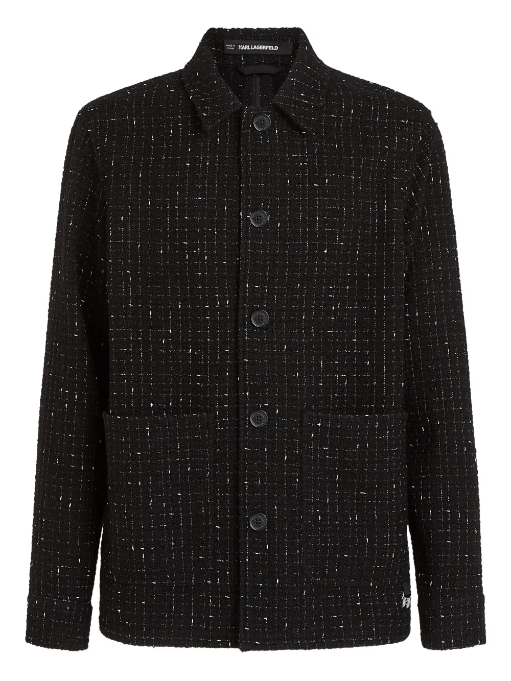 Рубашка с заостренными лацканами KARL LAGERFELD, черный
Рубашка с заостренными лацканами KARL LAGERFELD, черный