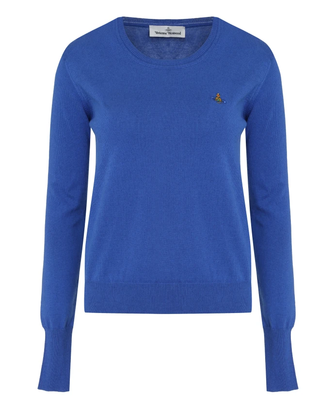 Кашемировый свитер Bea с круглым вырезом Vivienne Westwood, синий
Кашемировый свитер Bea с круглым вырезом Vivienne Westwood, синий