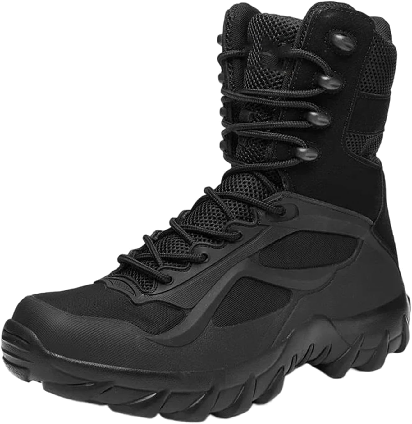 Мужские тактические военные ботинки из джинсовой ткани с плоской подошвой, шнуровкой, для пустынного боя и армейских подразделений, для походов на открытом воздухе Alloaone, черный
Мужские тактические военные ботинки из джинсовой ткани с плоской подошвой, шнуровкой, для пустынного боя и армейских подразделений, для походов на открытом воздухе Alloaone, черный