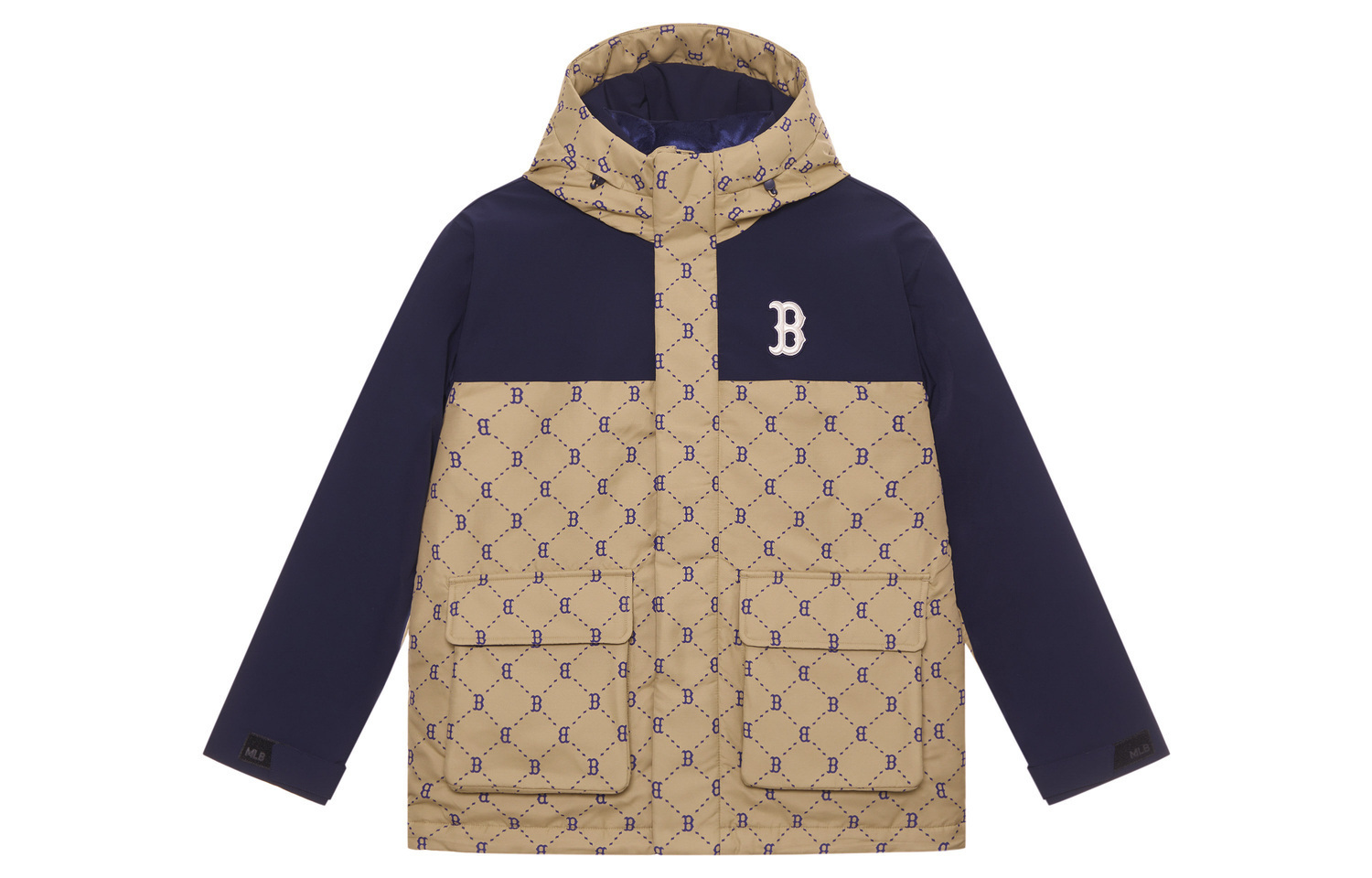 MLB Бейсбольная куртка пуховик унисекс, Light Beige 
MLB Бейсбольная куртка пуховик унисекс, Light Beige