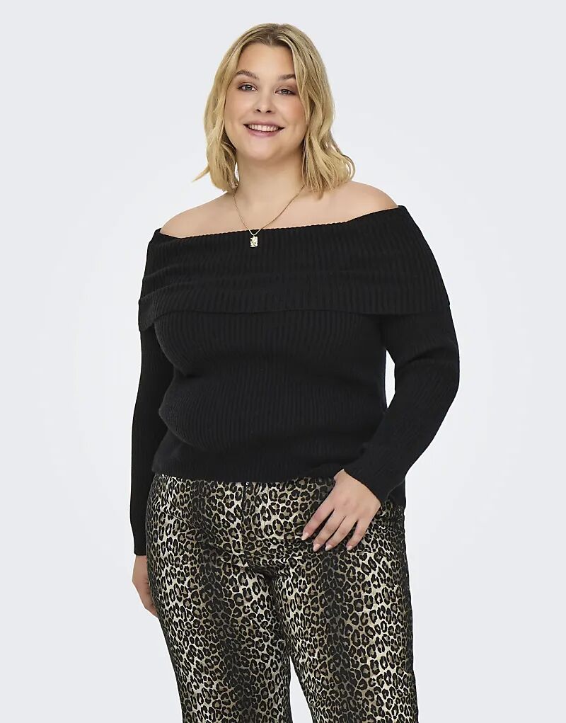 ONLY Curve Вязаный пуловер черного цвета
ONLY Curve Вязаный пуловер черного цвета