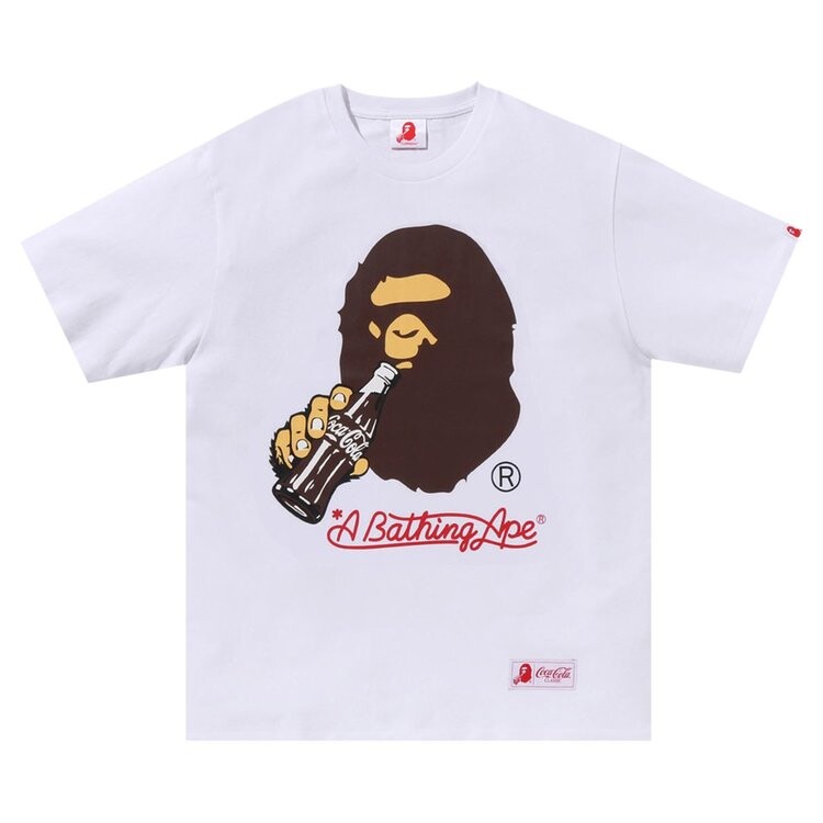 Футболка BAPE x Coca-Cola Ape Head 'White', белый
Футболка BAPE x Coca-Cola Ape Head 'White', белый