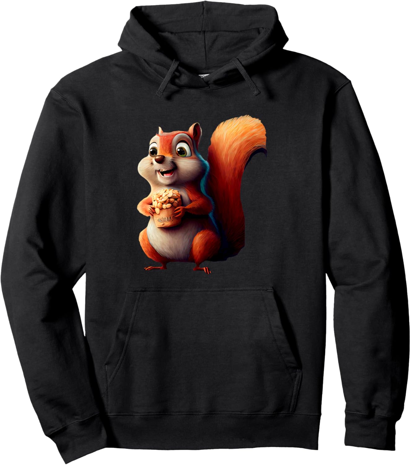 Очаровательная толстовка с изображением белки и орехов Cute Squirrel Holding Nuts Happy Cartoon Forest, черный
Очаровательная толстовка с изображением белки и орехов Cute Squirrel Holding Nuts Happy Cartoon Forest, черный