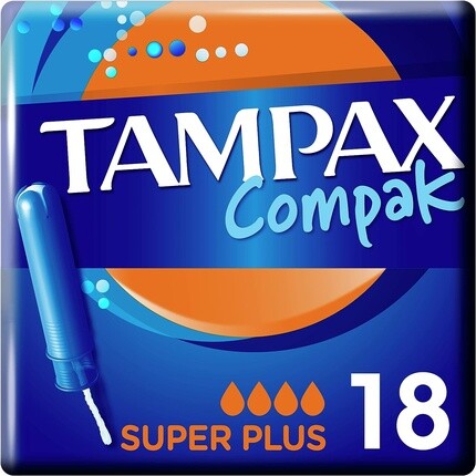 Тампоны Tampax Compak Super Plus с аппликатором
Тампоны Tampax Compak Super Plus с аппликатором