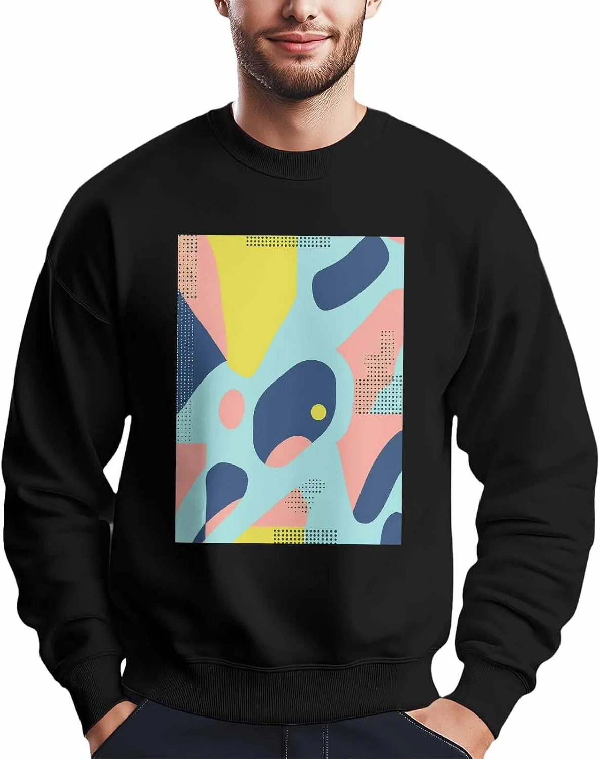 Мужской свитшот Color Block с абстрактным принтом Winvebermior
Мужской свитшот Color Block с абстрактным принтом Winvebermior