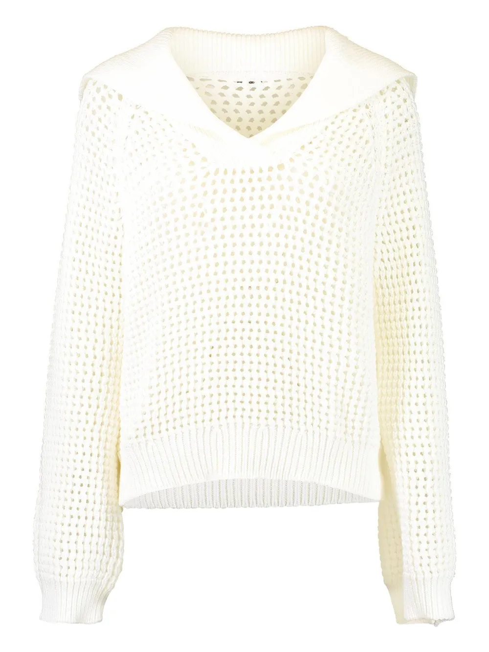 Свитер с матросским воротником Brunello Cucinelli, белый
Свитер с матросским воротником Brunello Cucinelli, белый