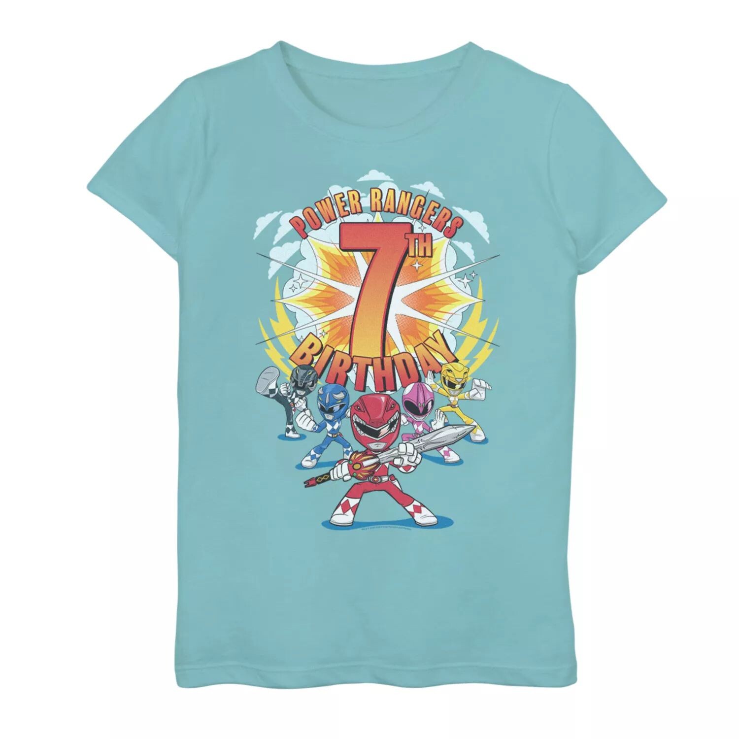 Футболка с рисунком «Могучие рейнджеры», групповая фотография, для девочек 7–16 лет, 7-й день рождения Licensed Character
Футболка с рисунком «Могучие рейнджеры», групповая фотография, для девочек 7–16 лет, 7-й день рождения Licensed Character