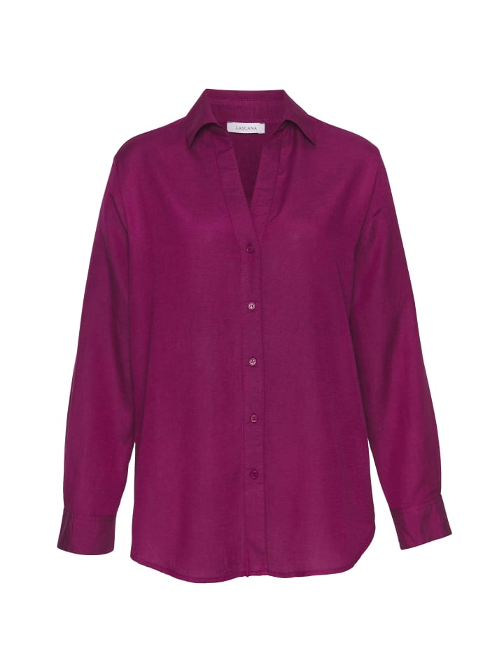 Блузка-рубашка цвета баклажана LASCANA
Блузка-рубашка цвета баклажана LASCANA