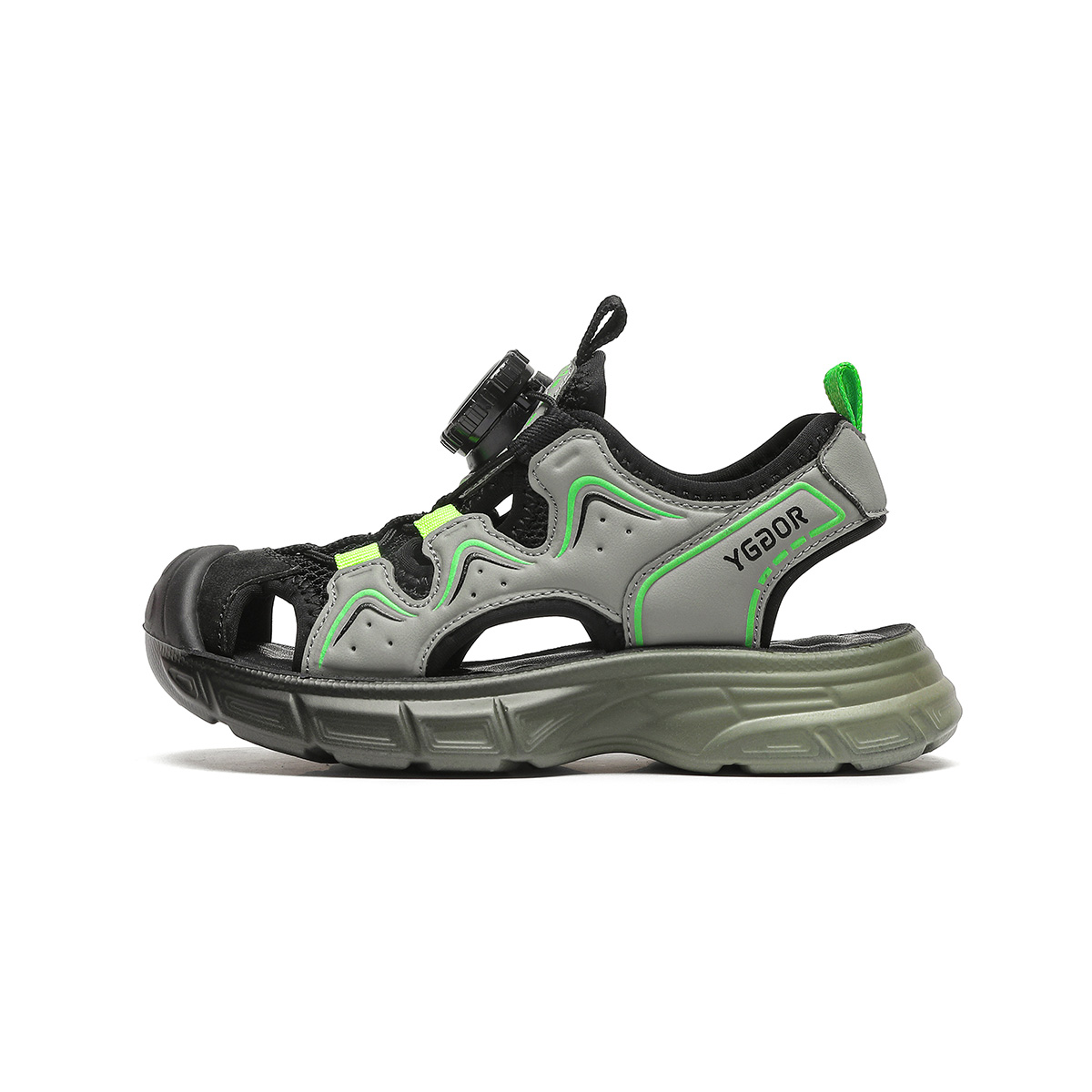 Детские сандалии с защитой от ударов и дышащие Yonggao people, серый/черный
Детские сандалии с защитой от ударов и дышащие Yonggao people, серый/черный