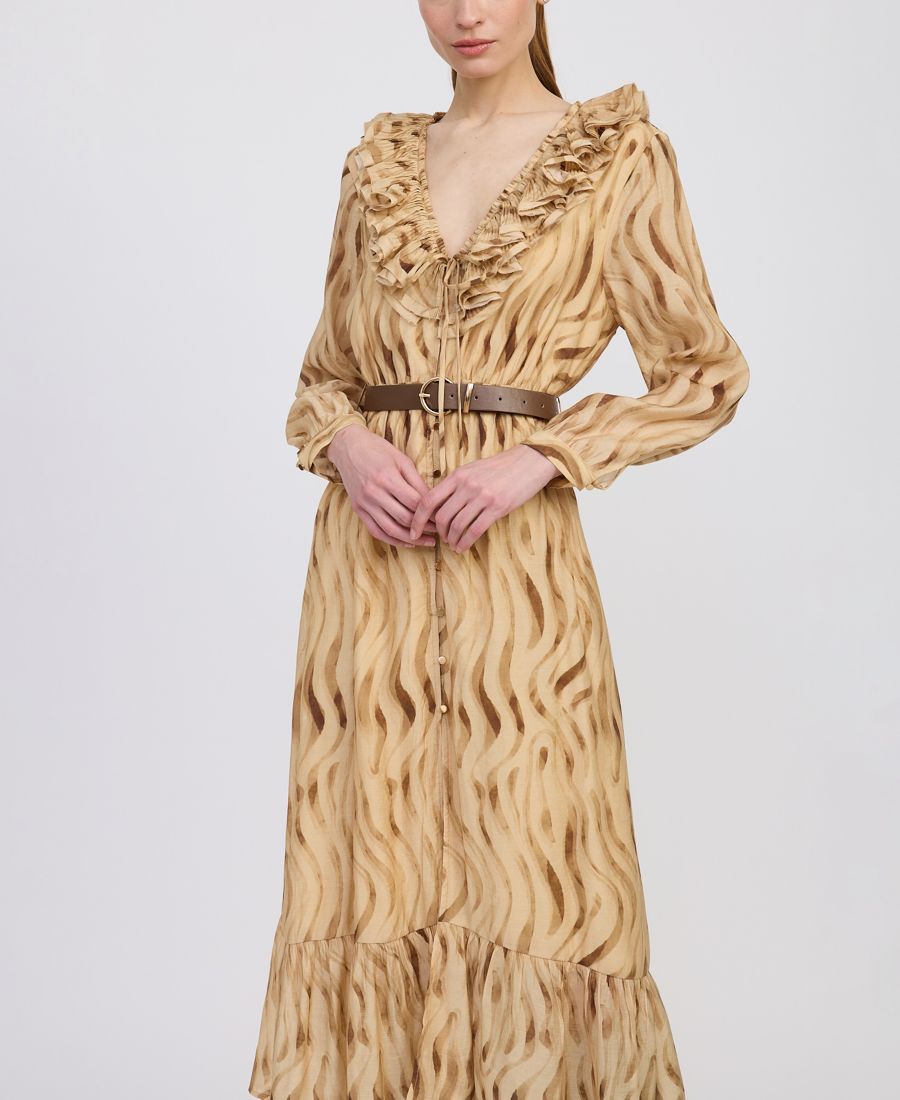 Женское миди-платье Avayah с оборками En Saison, Golden Brown
Женское миди-платье Avayah с оборками En Saison, Golden Brown