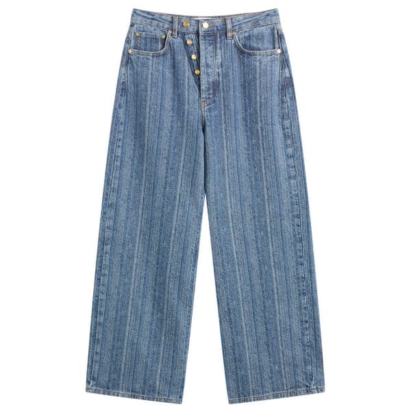 Джинсы-Багги из структурированного денима с двойной ширинкой Ganni, Mid Blue Stone
Джинсы-Багги из структурированного денима с двойной ширинкой Ganni, Mid Blue Stone