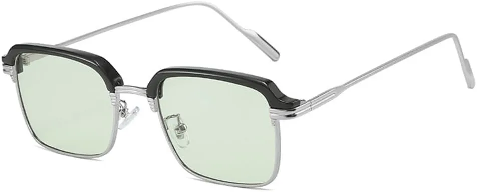 Ретро квадратные женские солнцезащитные очки, модные прозрачные линзы с градиентом цвета океана, солнцезащитные очки UV400 для мужчин MUTYNE, Black Silver Green
Ретро квадратные женские солнцезащитные очки, модные прозрачные линзы с градиентом цвета океана, солнцезащитные очки UV400 для мужчин MUTYNE, Black Silver Green