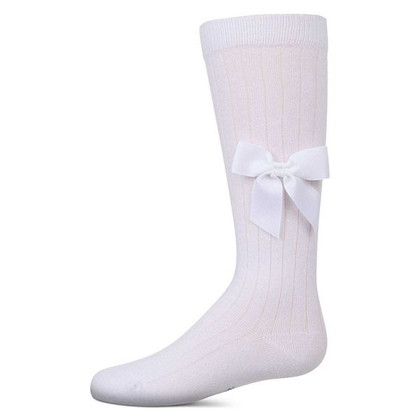 Детские ребристые хлопковые носки с бантом до колена Memoi, White
Детские ребристые хлопковые носки с бантом до колена Memoi, White