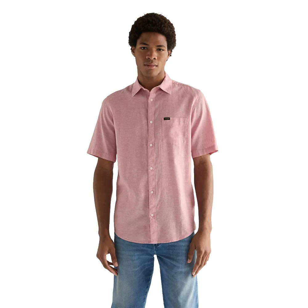 Рубашка Wrangler 112378045 с одним карманом, стандартного кроя, с коротким рукавом, розовый
Рубашка Wrangler 112378045 с одним карманом, стандартного кроя, с коротким рукавом, розовый