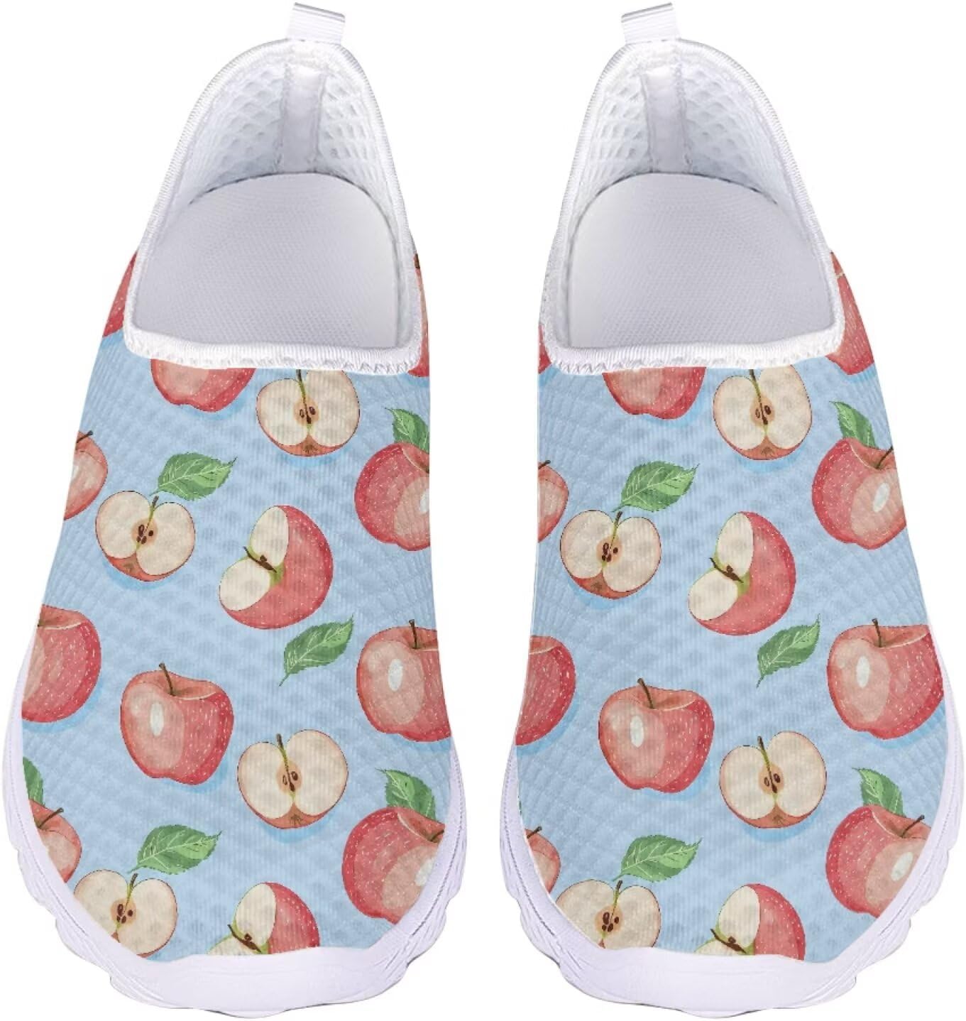 Кроссовки Jeiento Slip On для женщин и мужчин с широким носком, легкие спортивные кроссовки из сетки, женские мягкие слипоны, Apple Pattern
Кроссовки Jeiento Slip On для женщин и мужчин с широким носком, легкие спортивные кроссовки из сетки, женские мягкие слипоны, Apple Pattern