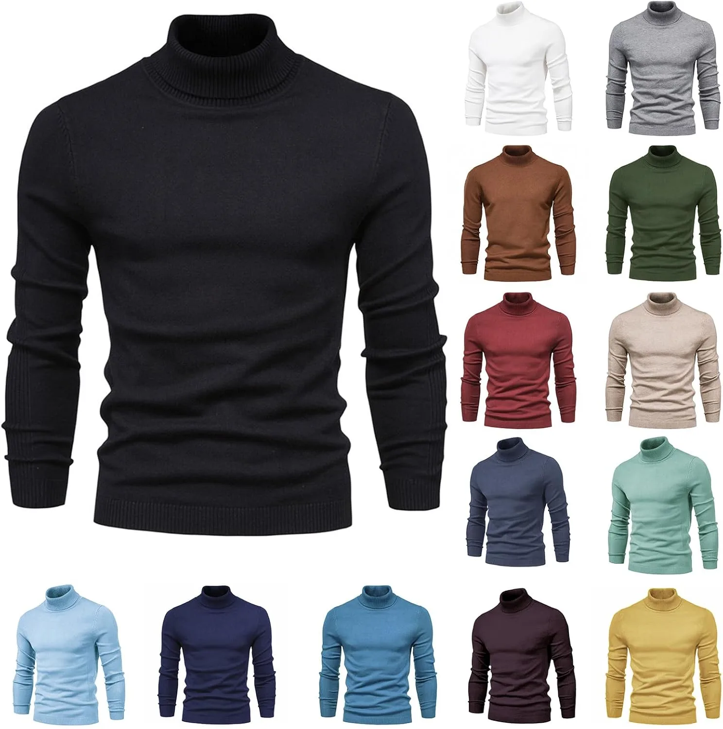 Свитер с высоким воротником мужской, текстурированный, длинный рукав, Slim Fit Thatrich
Свитер с высоким воротником мужской, текстурированный, длинный рукав, Slim Fit Thatrich