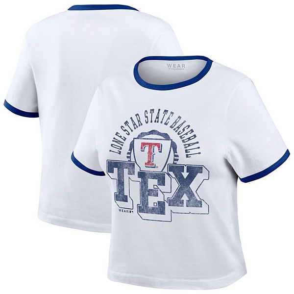 Женская белая футболка baby tee с контрастной окантовкой Texas Rangers Wear By Erin Andrews, Белый, Женская белая футболка baby tee с контрастной окантовкой Texas Rangers Wear By Erin Andrews
Женская белая футболка baby tee с контрастной окантовкой Texas Rangers Wear By Erin Andrews, Белый, Женская белая футболка baby tee с контрастной окантовкой Texas Rangers Wear By Erin Andrews