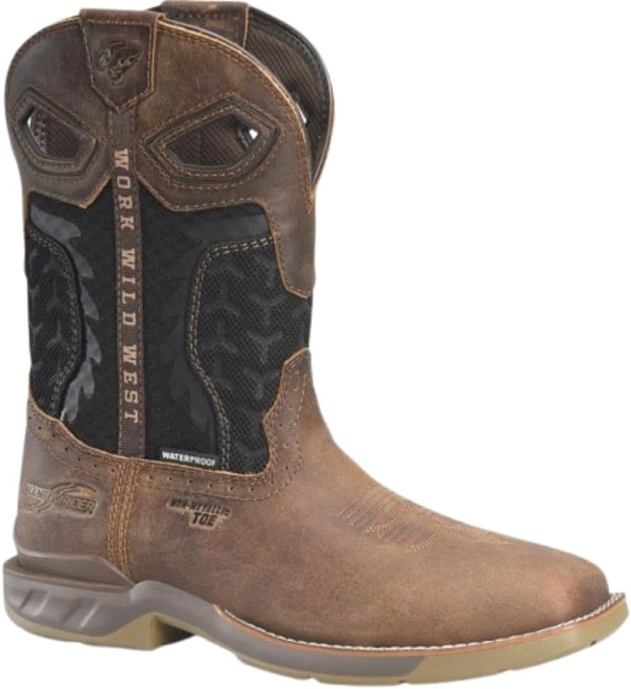 Мужские водонепроницаемые ботинки PHANTOM RIDER Zenon 28 см с широким квадратным носком и композитным защитным носком, верхом из кожи Cumberland Cigar и голенищем из текстиля и ТПУ, коричневый
Мужские водонепроницаемые ботинки PHANTOM RIDER Zenon 28 см с широким квадратным носком и композитным защитным носком, верхом из кожи Cumberland Cigar и голенищем из текстиля и ТПУ, коричневый