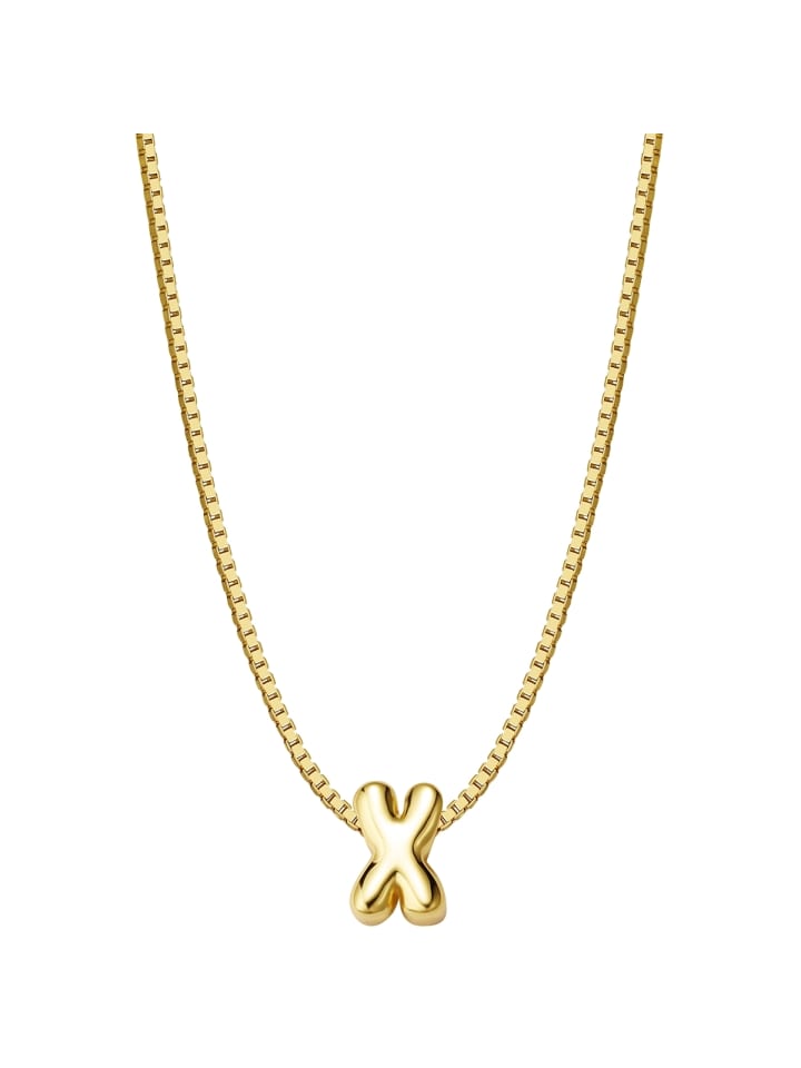 Glanzstücke München Колье в виде буквы X из стерлингового серебра с отделкой из желтого золота
Glanzstücke München Колье в виде буквы X из стерлингового серебра с отделкой из желтого золота