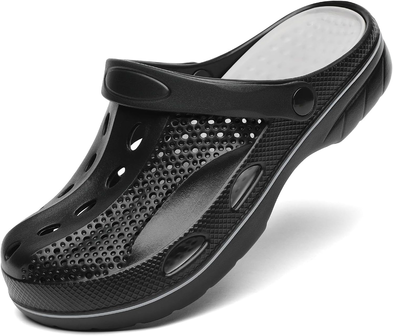 Мужские и женские сабо SOSOWHLTE с поддержкой свода стопы, садовые туфли, и пляжные шлепанцы с съемной стелькой, черный/серый
Мужские и женские сабо SOSOWHLTE с поддержкой свода стопы, садовые туфли, и пляжные шлепанцы с съемной стелькой, черный/серый