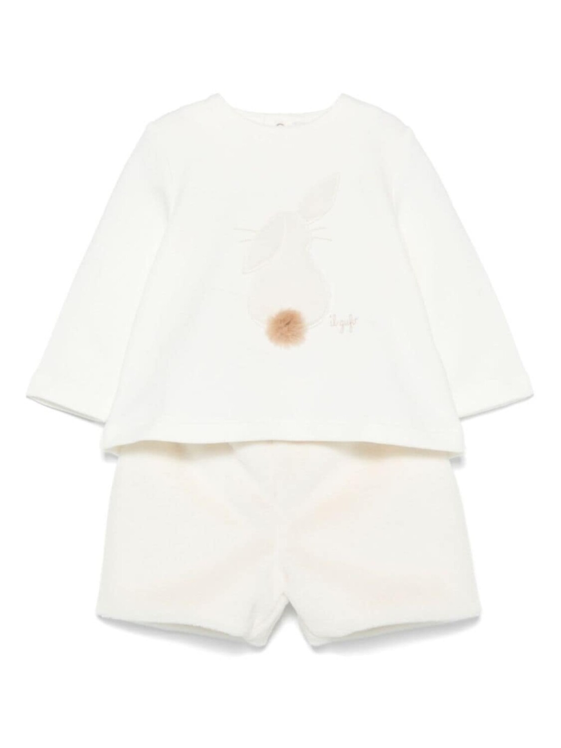 Il Gufo футболка и шорты с рисунком кролика, белый
Il Gufo футболка и шорты с рисунком кролика, белый