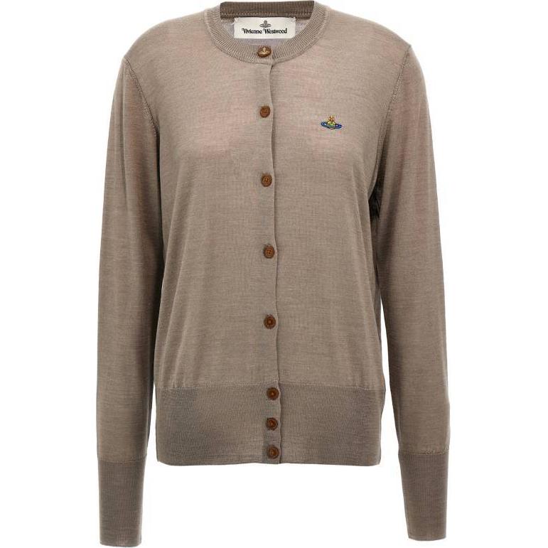 Кардиган с вышитым логотипом Vivienne Westwood, коричневый
Кардиган с вышитым логотипом Vivienne Westwood, коричневый