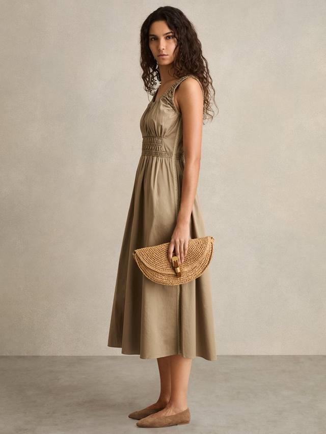 Платье без рукавов от анук Reiss, хаки
Платье без рукавов от анук Reiss, хаки