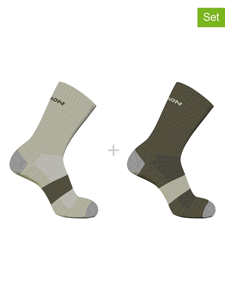 SALOMON Комплект из 2 пар: функциональные носки "Evasion Crew" цвета хаки
SALOMON Комплект из 2 пар: функциональные носки "Evasion Crew" цвета хаки