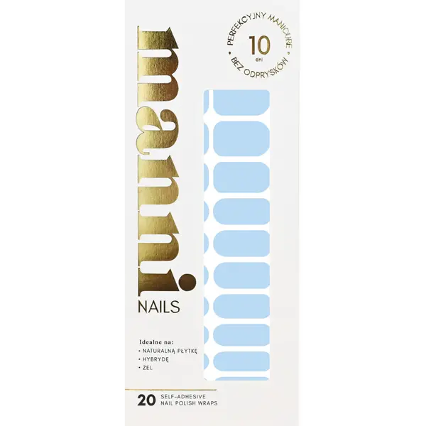 Самоклеящийся лак для ногтей Look at the sky, 20 шт./1 упаковка. Manni Nails, цвет look at the sky
Самоклеящийся лак для ногтей Look at the sky, 20 шт./1 упаковка. Manni Nails, цвет look at the sky