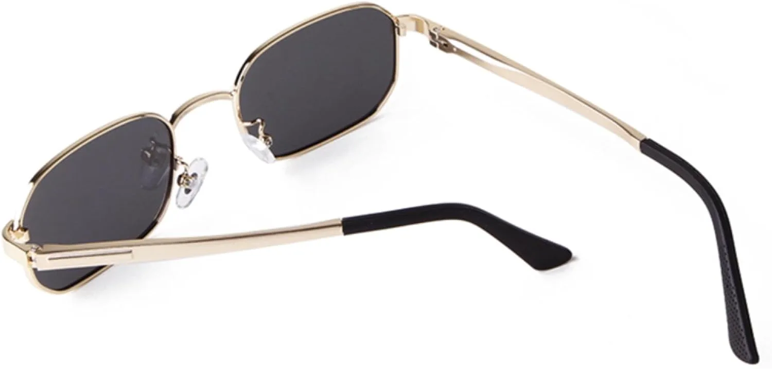 Модные солнцезащитные очки маленького прямоугольного размера для мужчин и женщин, стильные зеленые квадратные очки для вождения в металлической оправе WNCKSQ, C2
Модные солнцезащитные очки маленького прямоугольного размера для мужчин и женщин, стильные зеленые квадратные очки для вождения в металлической оправе WNCKSQ, C2