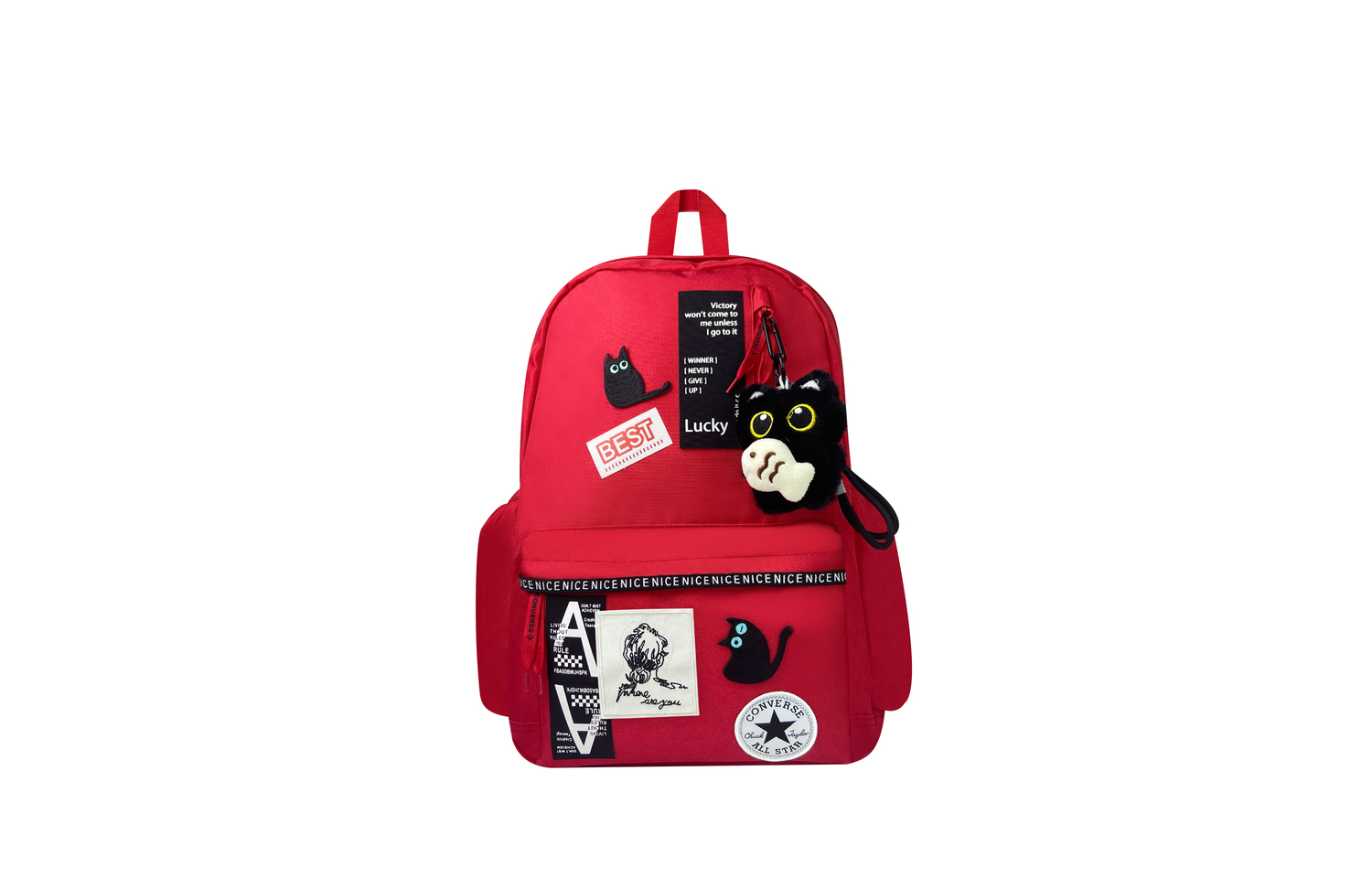 Converse Средний унисекс красный рюкзак из полиэстера, Fun kittens
Converse Средний унисекс красный рюкзак из полиэстера, Fun kittens