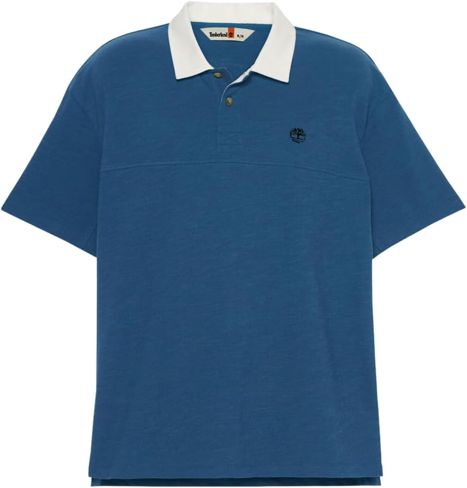 Мужская поло-рубашка Timberland с коротким рукавом и текстурированной поверхностью, темный деним
Мужская поло-рубашка Timberland с коротким рукавом и текстурированной поверхностью, темный деним