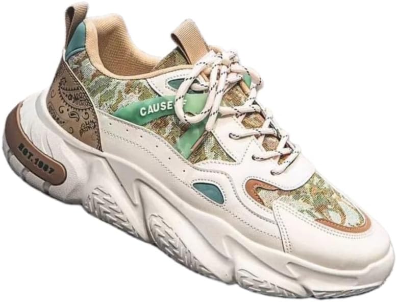 Мужские дышащие и удобные повседневные спортивные кроссовки - с толстой подошвой, противоскользящие и износоустойчивые, подходят для бега, занятий в спортзале, активного отдыха на улице и повседневной носки Fmshi, хаки
Мужские дышащие и удобные повседневные спортивные кроссовки - с толстой подошвой, противоскользящие и износоустойчивые, подходят для бега, занятий в спортзале, активного отдыха на улице и повседневной носки Fmshi, хаки