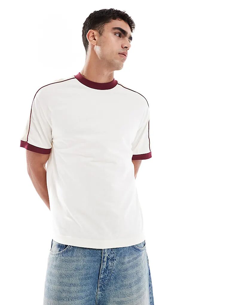 Свободная футболка ASOS DESIGN с контрастной отделкой кремового цвета
Свободная футболка ASOS DESIGN с контрастной отделкой кремового цвета