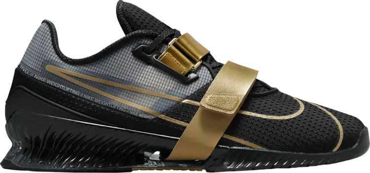 Кроссовки Romaleos 4 'Black Metallic Gold', черный
Кроссовки Romaleos 4 'Black Metallic Gold', черный