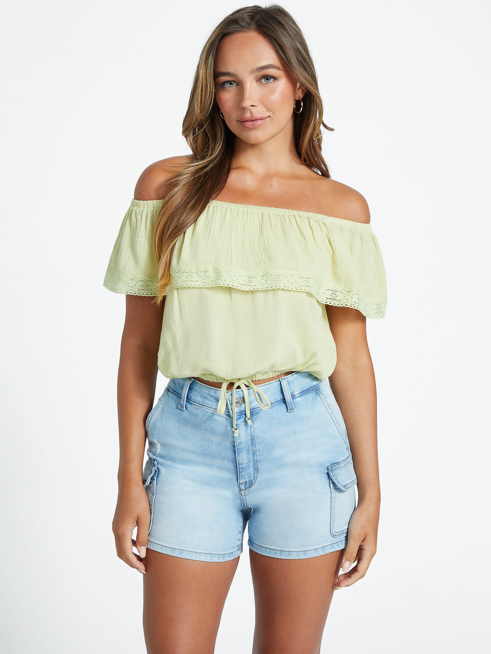 Укороченный топ Belize с открытыми плечами Guess Factory, цвет uva
Укороченный топ Belize с открытыми плечами Guess Factory, цвет uva