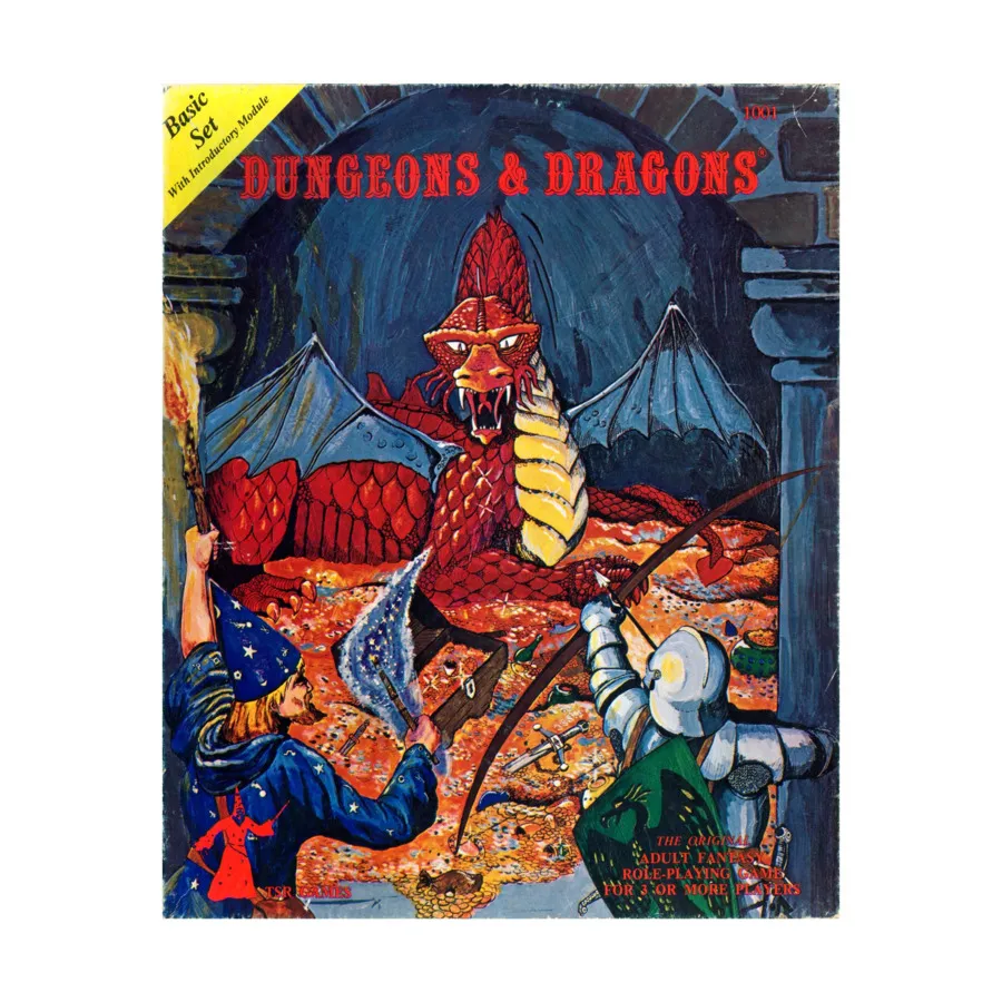 Бокс-сет Dungeons & Dragons - Basic Set (4th+ Printing w/B1 & Wizard Logo), Basic Dungeons & Dragons (Original Edition) - Box Sets & Core Rules 
Бокс-сет Dungeons & Dragons - Basic Set (4th+ Printing w/B1 & Wizard Logo), Basic Dungeons & Dragons (Original Edition) - Box Sets & Core Rules