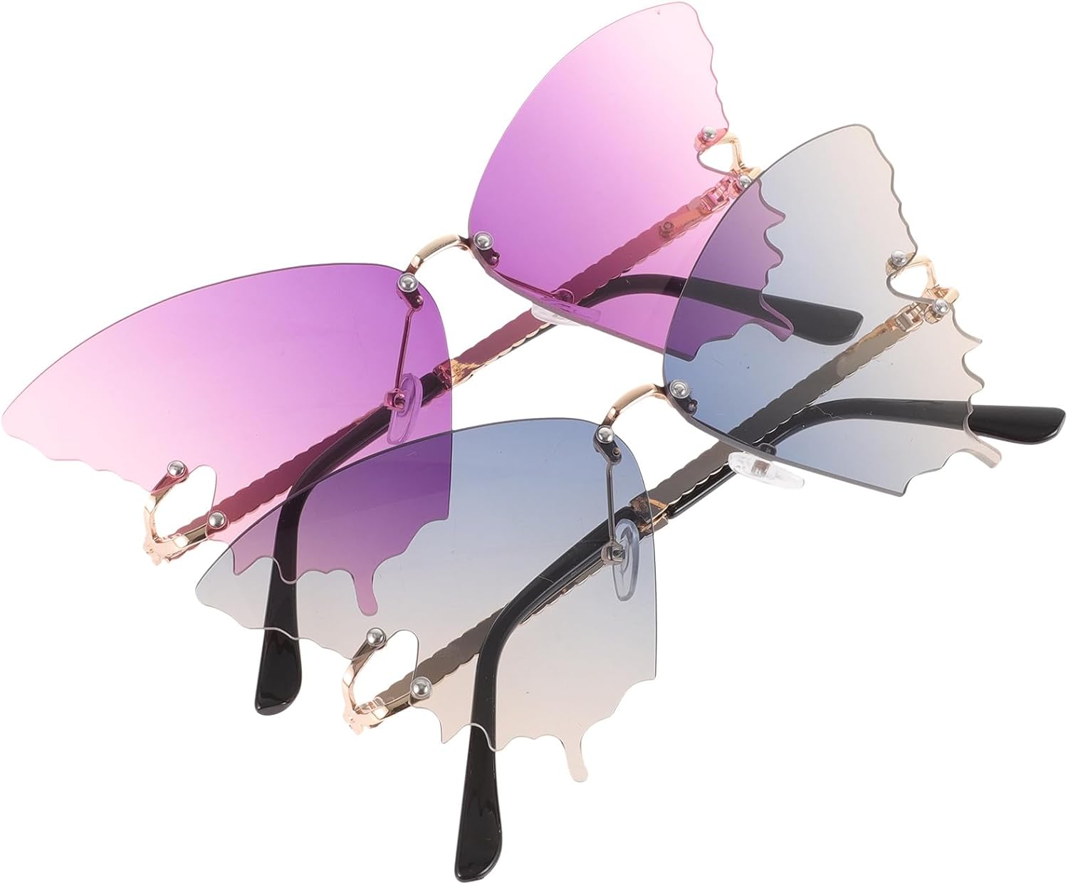 Женские солнцезащитные очки FRCOLOR без оправы «Бабочка», градиентные линзы, золотистая оправа, легкие и стильные летние пляжные очки, защита от УФ-излучения для вечеринок на открытом воздухе и путешествий, Assorted Color
Женские солнцезащитные очки FRCOLOR без оправы «Бабочка», градиентные линзы, золотистая оправа, легкие и стильные летние пляжные очки, защита от УФ-излучения для вечеринок на открытом воздухе и путешествий, Assorted Color