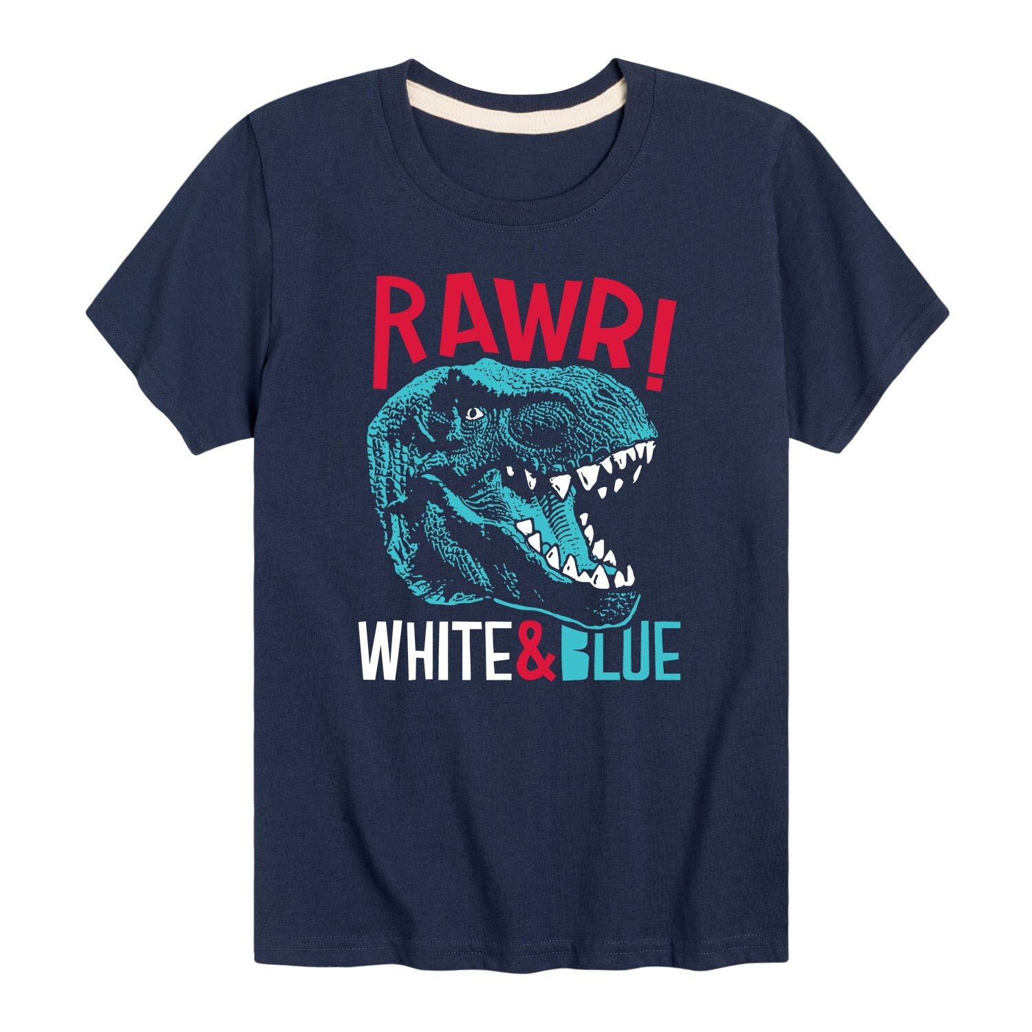 Бело-синяя футболка Rawr с динозавром для мальчиков 8–20 лет Licensed Character, синий
Бело-синяя футболка Rawr с динозавром для мальчиков 8–20 лет Licensed Character, синий