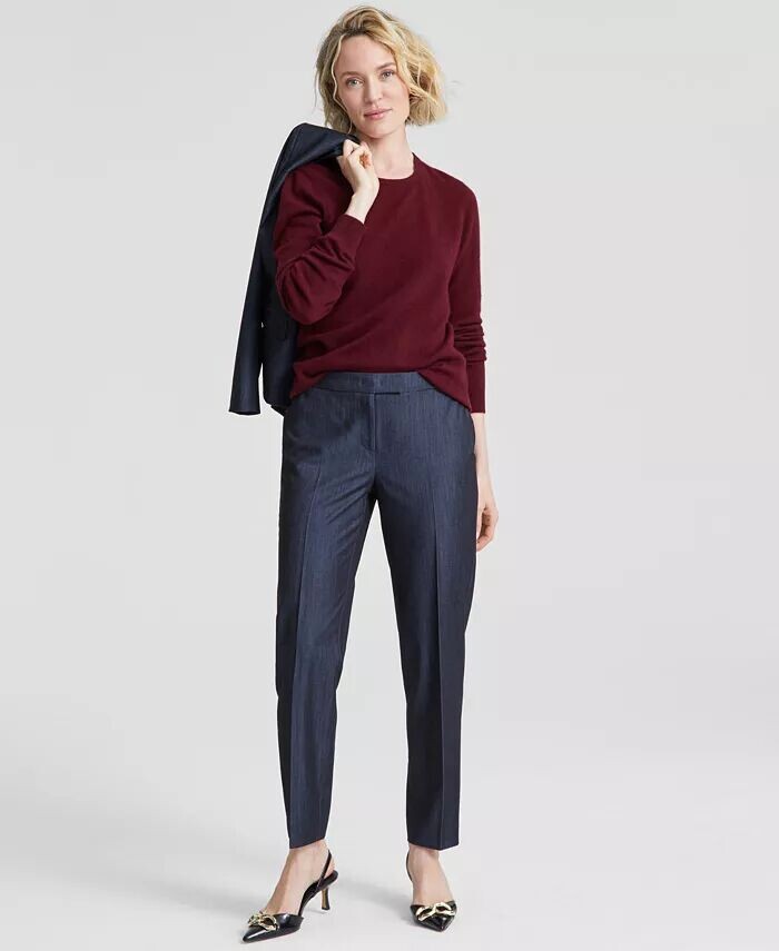 Женский свитер с круглым вырезом и длинными рукавами из 100% кашемира, стандартного и миниатюрного размера Charter Club, красный
Женский свитер с круглым вырезом и длинными рукавами из 100% кашемира, стандартного и миниатюрного размера Charter Club, красный