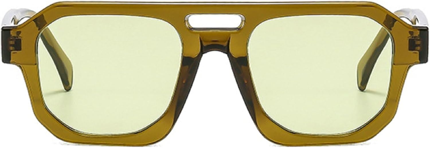 Ретро солнцезащитные очки с двойной перемычкой для женщин, многоугольные, квадратные, модные, сине-фиолетовые, мужские солнцезащитные очки с защитой от УФ-излучения UV400 mincl, Green
Ретро солнцезащитные очки с двойной перемычкой для женщин, многоугольные, квадратные, модные, сине-фиолетовые, мужские солнцезащитные очки с защитой от УФ-излучения UV400 mincl, Green