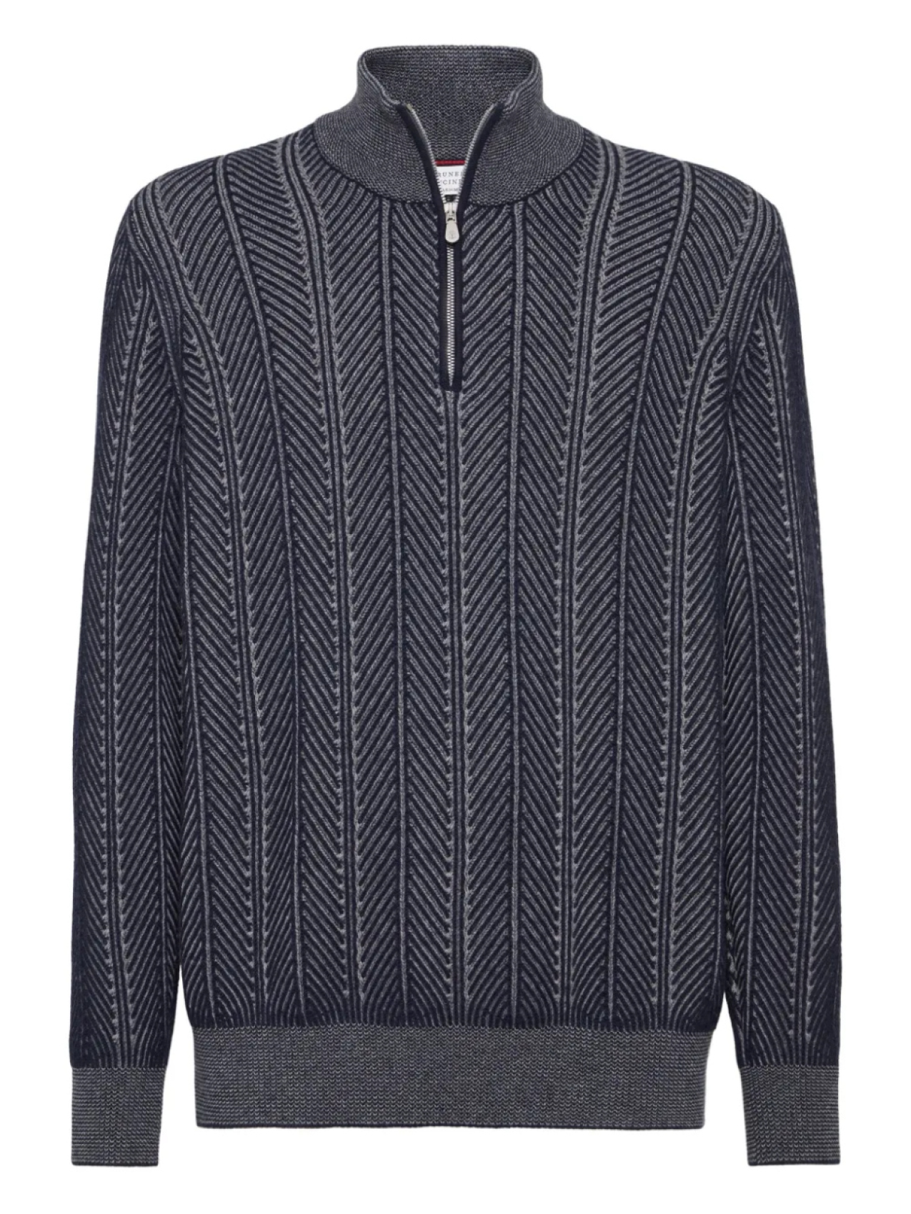 Кашемировый свитер на молнии Brunello Cucinelli, синий
Кашемировый свитер на молнии Brunello Cucinelli, синий