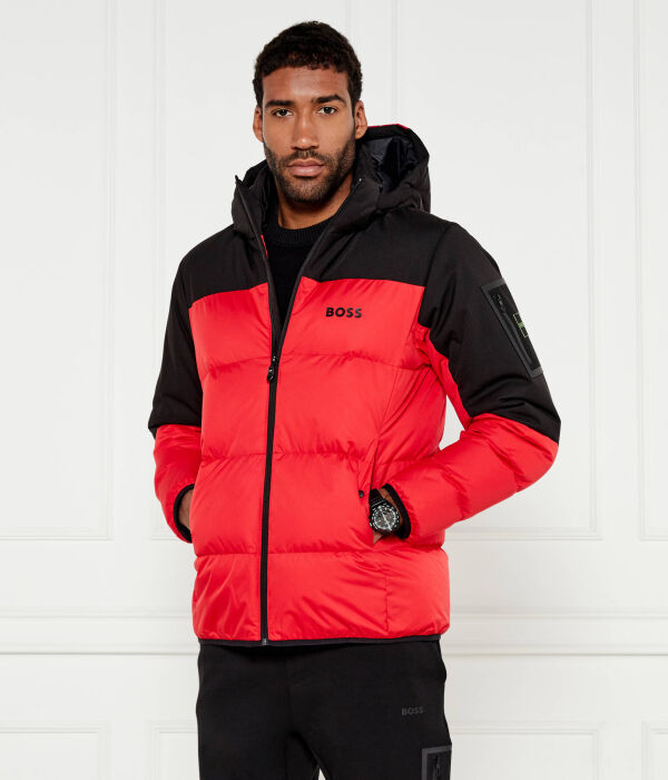 Куртка мужская Boss Green утепленная с капюшоном, красный/черный
Куртка мужская Boss Green утепленная с капюшоном, красный/черный