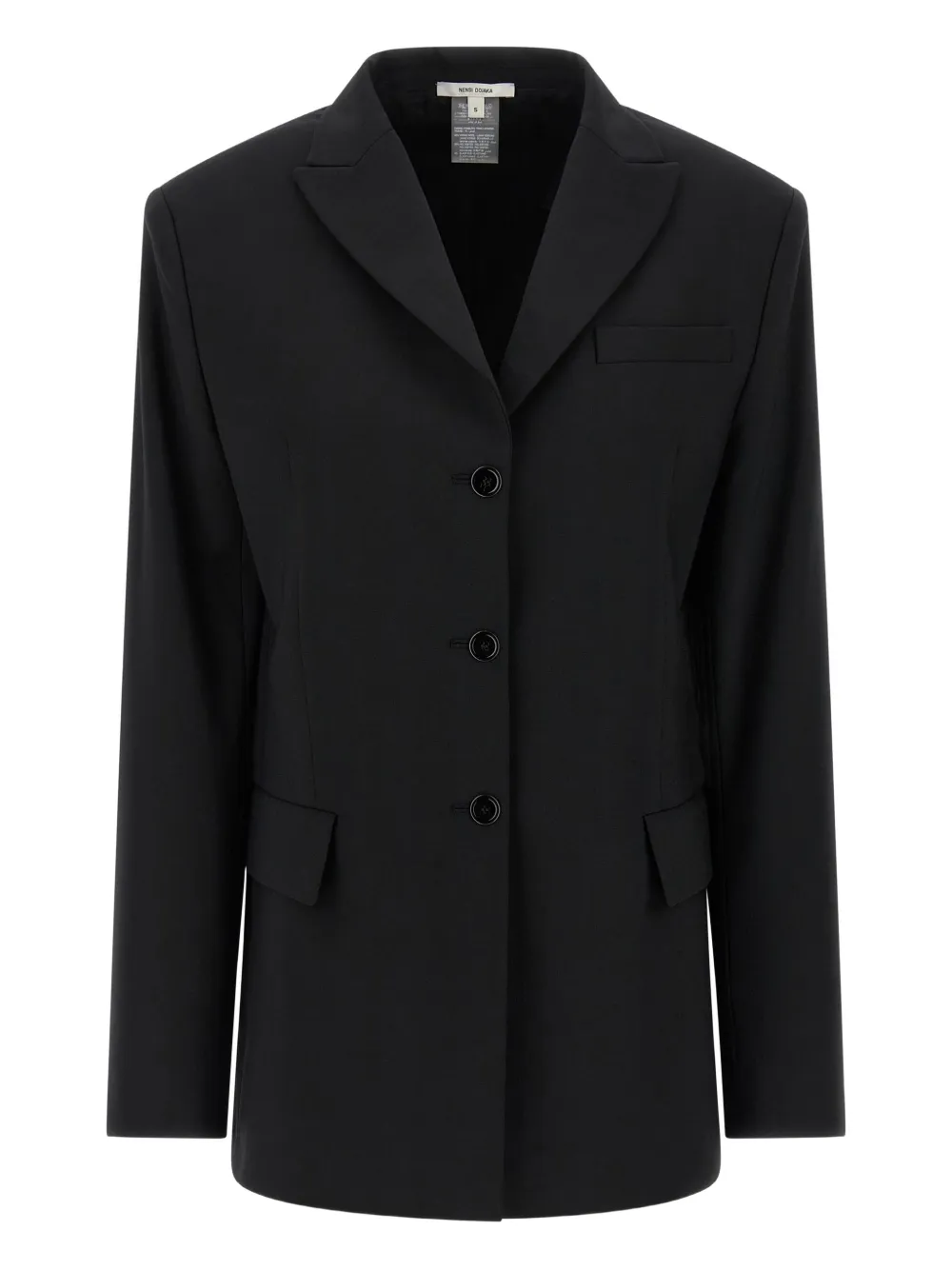 Блейзер с заостренными лацканами и завязкой Nensi Dojaka, черный
Блейзер с заостренными лацканами и завязкой Nensi Dojaka, черный