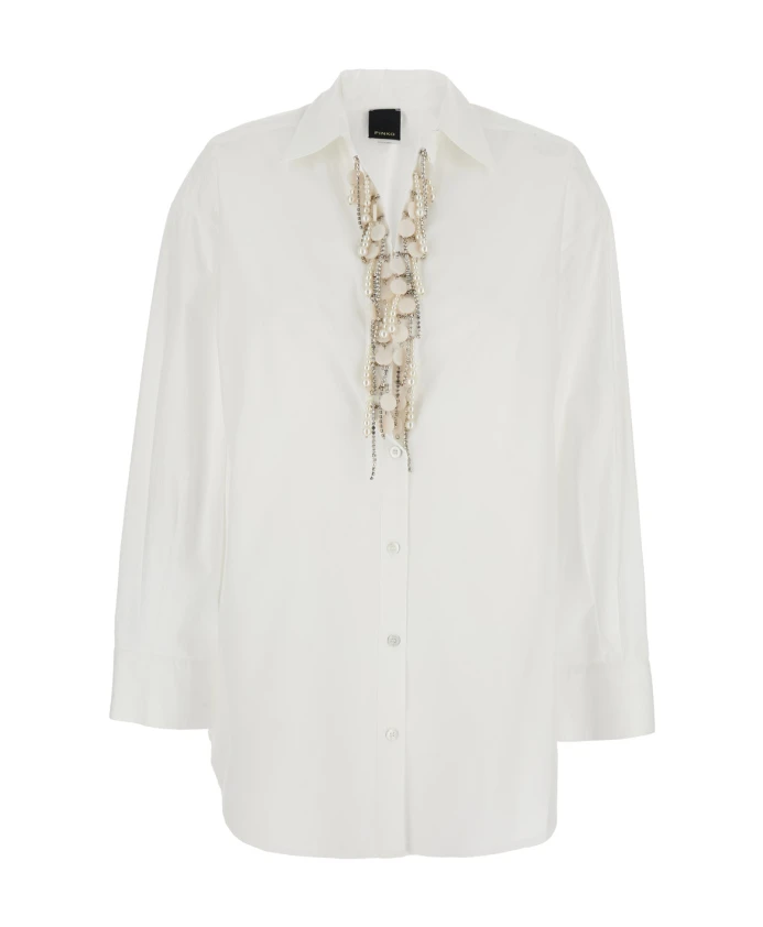 Белая поплиновая рубашка Pinko, белый
Белая поплиновая рубашка Pinko, белый